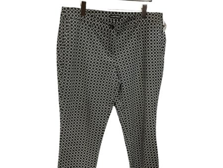 Pants Cropped By Hilary Radley In Black & White, Size: 16 Online