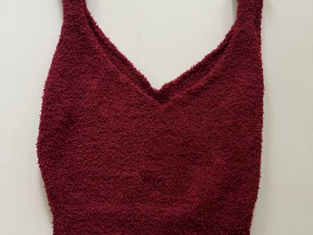 Athletic Tank Top By Clothes Mentor In Burgundy, Size: M Online