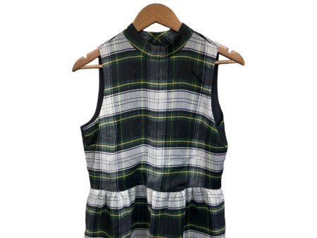 Top Sleeveless By J. Crew In Plaid Pattern, Size: S For Cheap