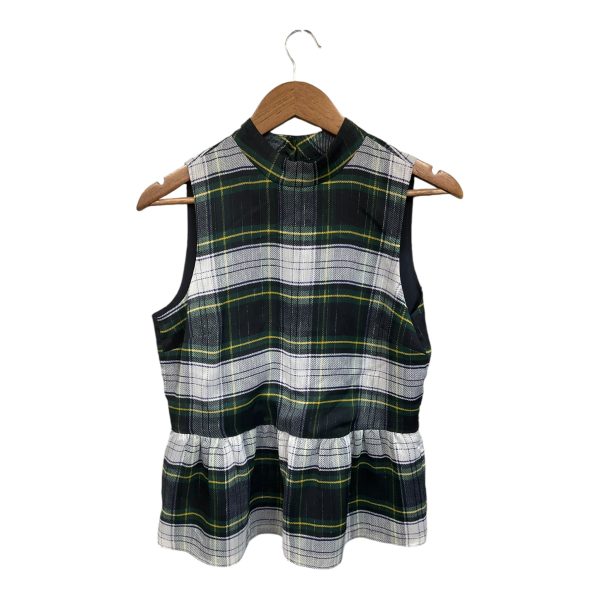 Top Sleeveless By J. Crew In Plaid Pattern, Size: S For Cheap