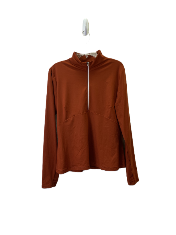 ATHLETIC TOP LS COLLAR CALIA in ORANGE, Size: XL Supply