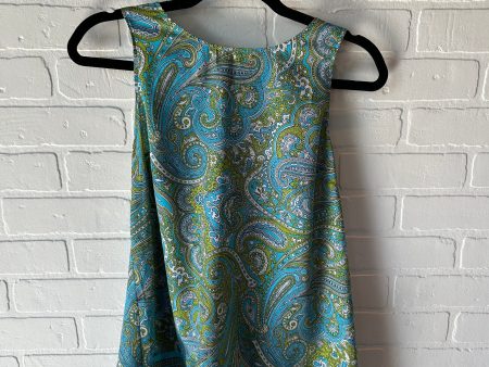 Top Sleeveless By Michael By Michael Kors In Blue & Green, Size: S For Discount