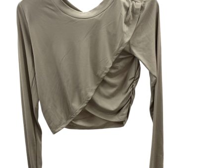 Athletic Top Long Sleeve Crewneck By Free People In Taupe, Size: S Fashion