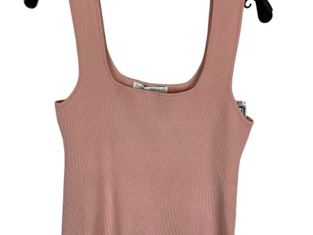 Top Sleeveless By English Factory In Pink, Size: L Fashion