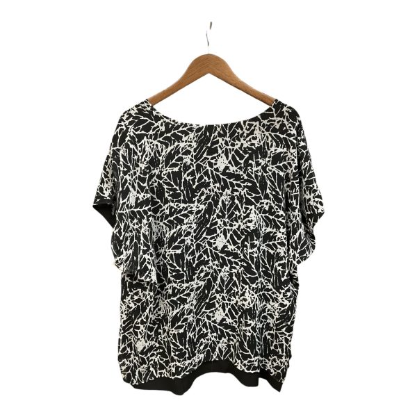 Top Sleeveless By Antthony In Black & Grey, Size: 2x Supply