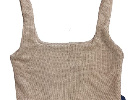 Top Sleeveless By Babaton In Gold, Size: Xs on Sale