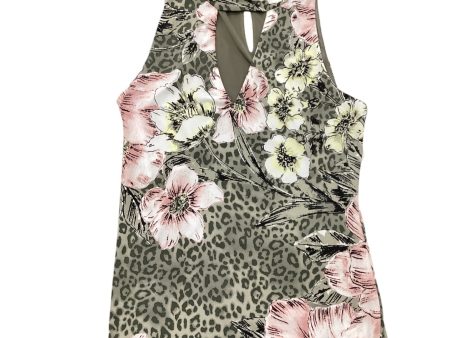 Top Sleeveless Designer By White House Black Market In Green & Pink, Size: 8.5 on Sale