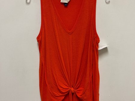 Top Sleeveless By Universal Thread In Orange, Size: S Discount