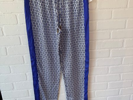 Pants Joggers By Clothes Mentor In Blue & White, Size: 8 Hot on Sale