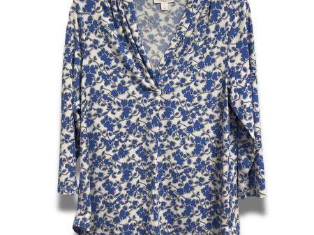 Top 3 4 Sleeve By Charter Club In Floral Print, Size: S Fashion