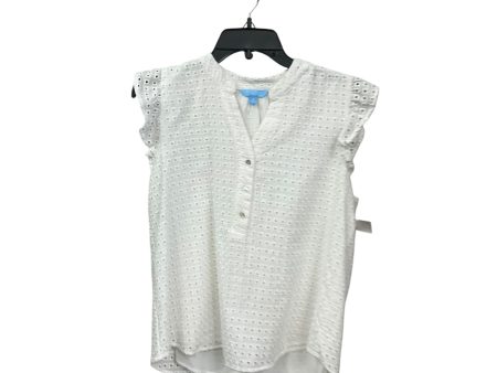 Top Sleeveless By Draper James In White, Size: M Cheap