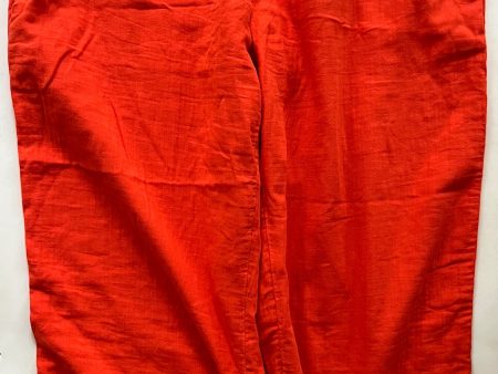 Pants Linen By Old Navy In Orange, Size: 20 Sale