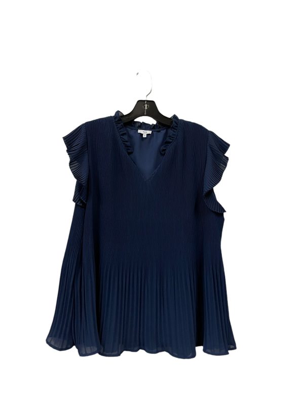 Top Sleeveless By Clothes Mentor In Blue, Size: L Online Sale