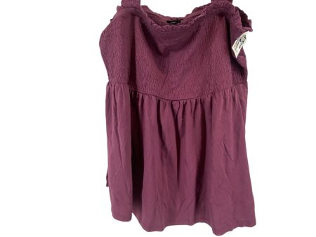 Top Sleeveless By Torrid In Purple, Size: 4x For Cheap