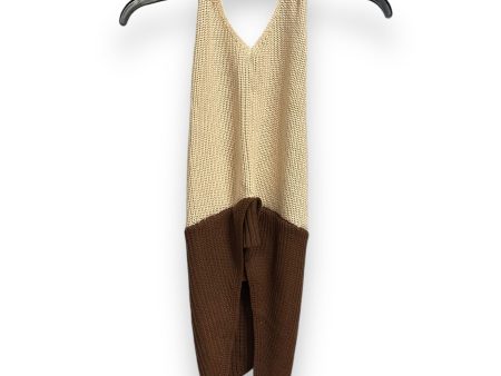 Top Sleeveless By Blue Rain In Brown & Cream, Size: Xs For Sale