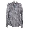 Athletic Top Ls Collar By Athleta In Black & White, Size:Xs Online Sale