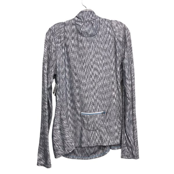 Athletic Top Ls Collar By Athleta In Black & White, Size:Xs Online Sale