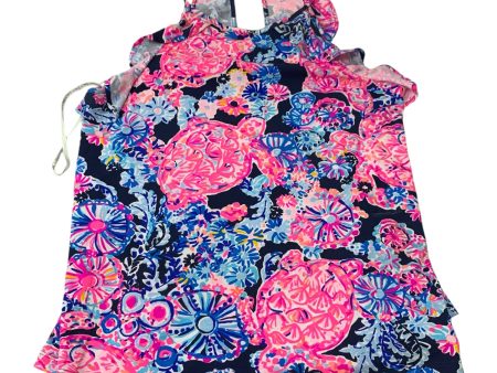 Top Sleeveless Designer By Lilly Pulitzer In Blue & Pink, Size: S Online Hot Sale