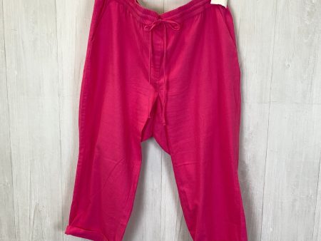 Pants Linen By J. Crew In Pink, Size: 18 Online Sale