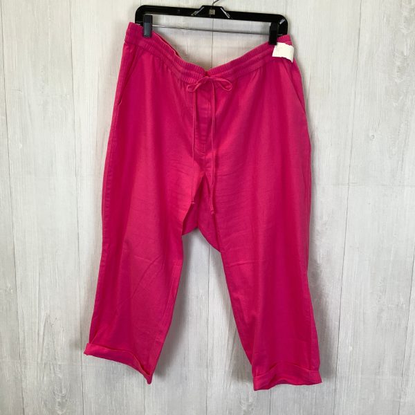 Pants Linen By J. Crew In Pink, Size: 18 Online Sale