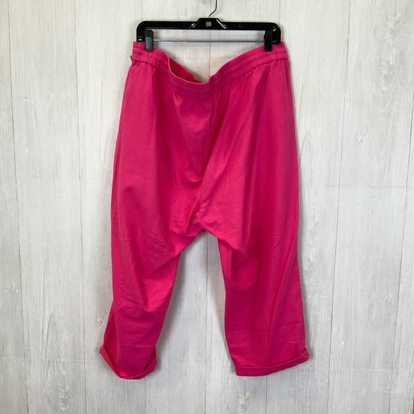 Pants Linen By J. Crew In Pink, Size: 18 Online Sale