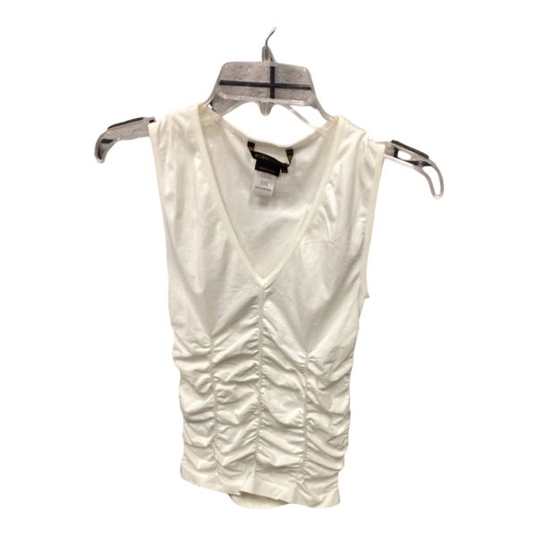 Top Sleeveless By Bcbgmaxazria In Cream, Size: Xs For Sale