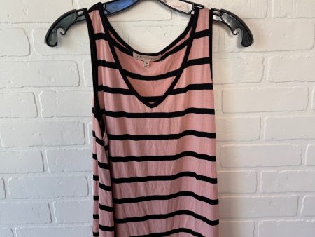 Top Sleeveless Basic By Philosophy In Black & Pink, Size: M Fashion