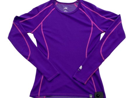 Athletic Top Long Sleeve Crewneck By The North Face In Pink & Purple, Size: Sp on Sale