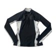 Athletic Top Long Sleeve Collar By Kyodan In Black & White, Size: Sp Hot on Sale