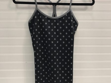 Athletic Tank Top By Lululemon In Black & Grey, Size: 4 For Discount