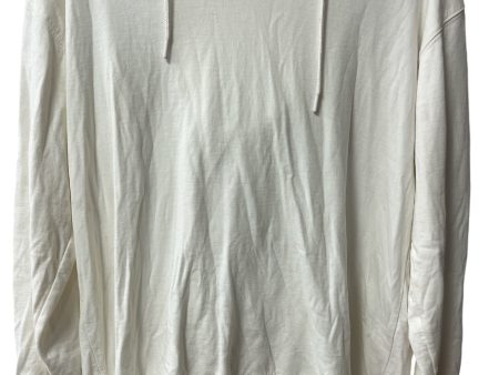 Athletic Top Long Sleeve Hoodie By Athleta In Cream, Size: M For Sale