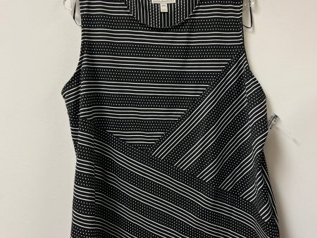 Top Sleeveless By Dana Buchman In Black & White, Size: 2x Fashion