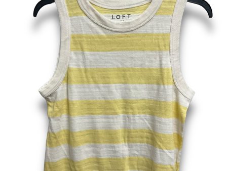 Top Sleeveless By Loft In Striped Pattern, Size: S Online Sale