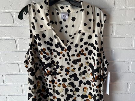 Top Sleeveless By Cabi In Black & Cream, Size: Xxl Supply