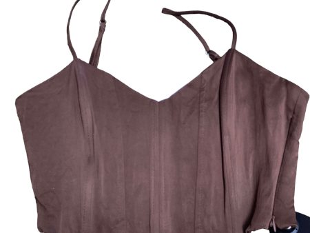 Top Sleeveless By Zara In Brown, Size: S For Sale