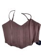 Top Sleeveless By Zara In Brown, Size: S For Sale