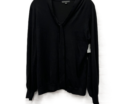 Top Long Sleeve By Adrianna Papell In Black, Size: L For Sale