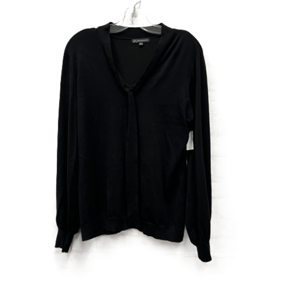 Top Long Sleeve By Adrianna Papell In Black, Size: L For Sale