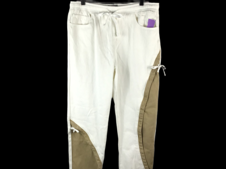 Pants Cargo & Utility By Forever 21 In Cream & Tan, Size: 2x Cheap