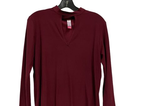 Top Long Sleeve By No Boundaries In Red, Size: L Discount