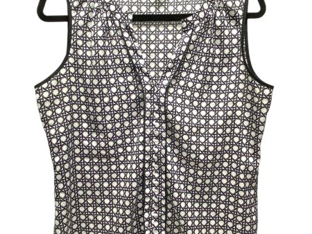 Top Sleeveless By Ann Taylor In Black & White, Size: S Discount