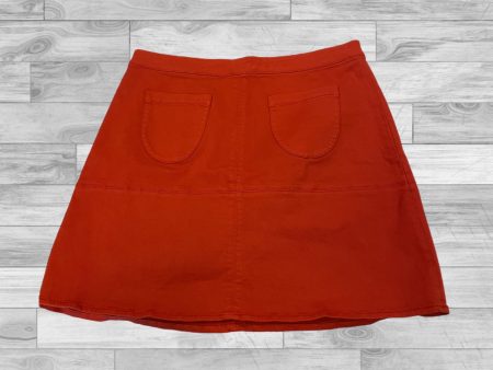 Skirt Mini & Short By Zara In Orange, Size: L Supply