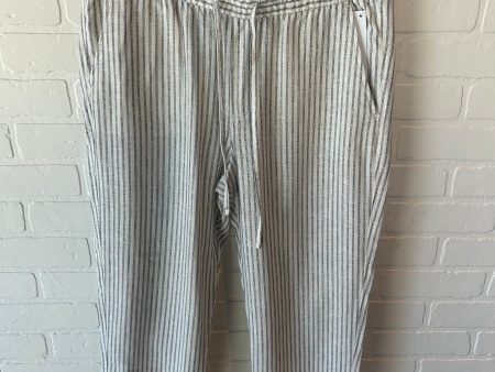 Pants Linen By Gap In Blue & White, Size: 8 Online Sale