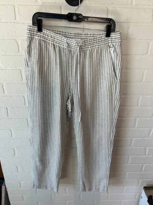 Pants Linen By Gap In Blue & White, Size: 8 Online Sale