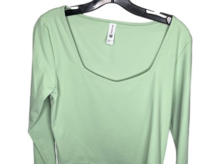 Athletic Top Long Sleeve Crewneck By All In Motion In Green, Size: L Hot on Sale