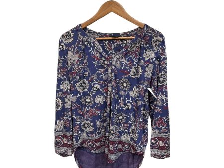 Top Long Sleeve By Lucky Brand In Floral Print, Size: M Fashion