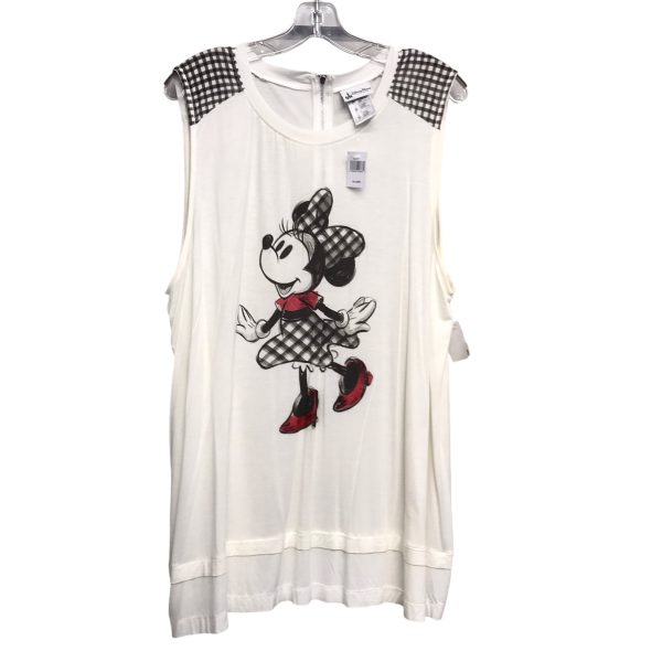 Top Sleeveless By Disney Store In White, Size:1X Online