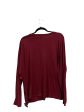 Top Long Sleeve Basic By Time And Tru In Red, Size: L Online