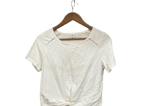 Top Short Sleeve By Old Navy In White, Size: M on Sale