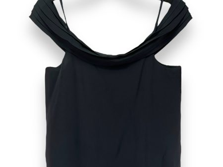 100% Silk Pleated Off-The-Shoulder Top Luxury Designer By T By Alexander Wang In Black, Size: S Sale